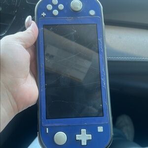 Blue Handheld Gaming Console